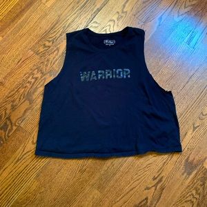 Warrior muscle crop tank